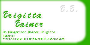 brigitta bainer business card